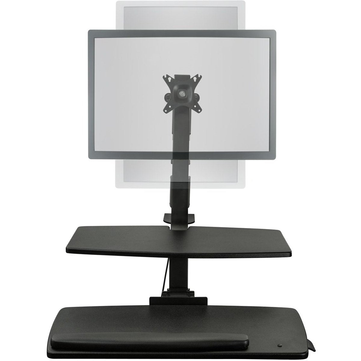 Mount-It! Standing Desk Converter with Single Monitor Mount, Adjustable Height Sit Stand Workstation
