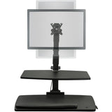 Mount-It! Standing Desk Converter with Single Monitor Mount, Adjustable Height Sit Stand Workstation