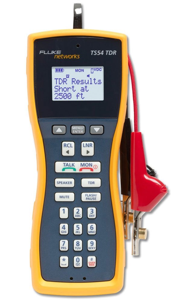 Fluke Networks TS54-A-09-TDR TS54 Pro LCD Butt-in TDR Telephone Test Set with ABN/PP