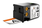 Dymo 1868713 Pre-Sized Safety Label with Orange Header, 51mm by 102mm, Black on White