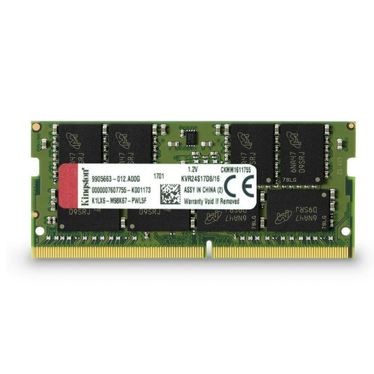 Kingston Technology ValueRAM 16GB 2400Mhz DDR4 Non-ECC CL17 SODIMM 2Rx8 (KVR24S17D8/16)