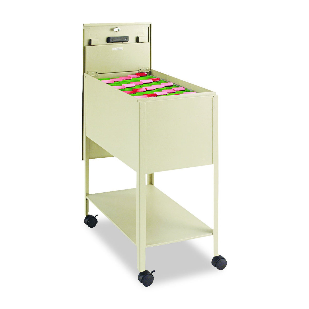Safco Extra Deep Mobile Tub File with Lock, Letter Size