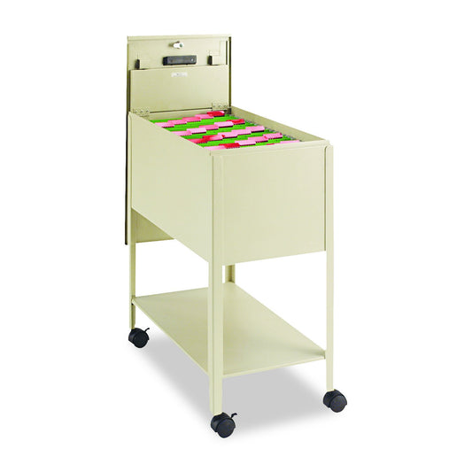 Safco Extra Deep Mobile Tub File with Lock, Letter Size