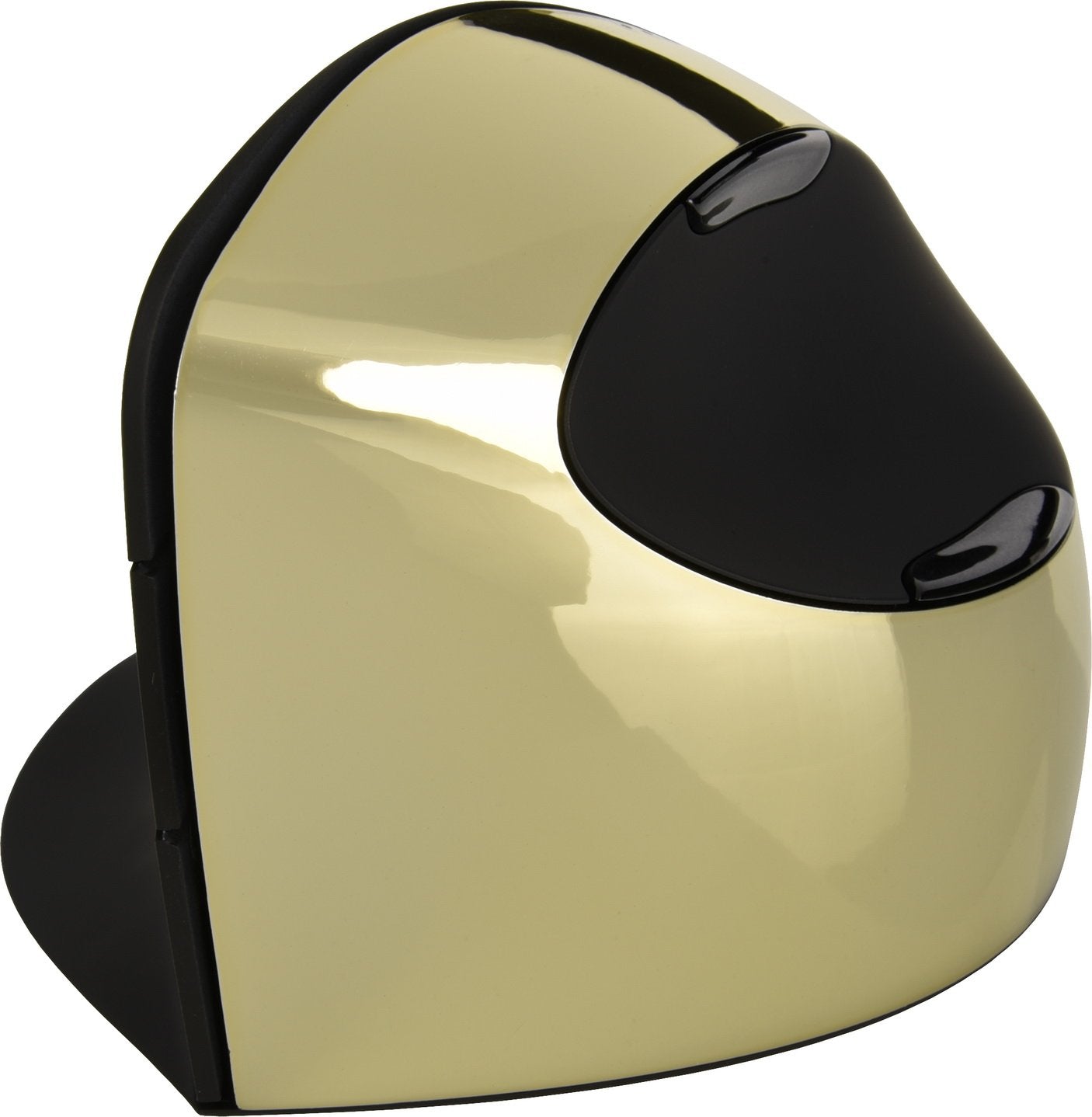 Evoluant Vertical Mouse C Series Wireless Right Hand Ergonomic Design Black/Chrome VMCRW, Clear