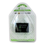 TECHly HDMI Switch, 5 Port HDMI Switch with Remote Control - HDMI Switches supports 2K, 1080p, 3D - HDMI and HDCP Pass-Through