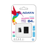 ADATA AUSDX64GUICL10-RA1 Premier 64 GB micro SDHC/SDXC UHS-I U1 Memory Card with One Adapter