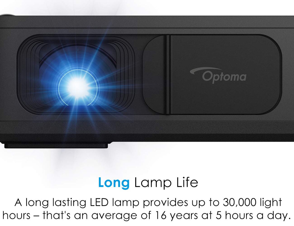 Optoma LH150 Portable 1300 Lumens 1080p Projector with 2.5-Hour Battery