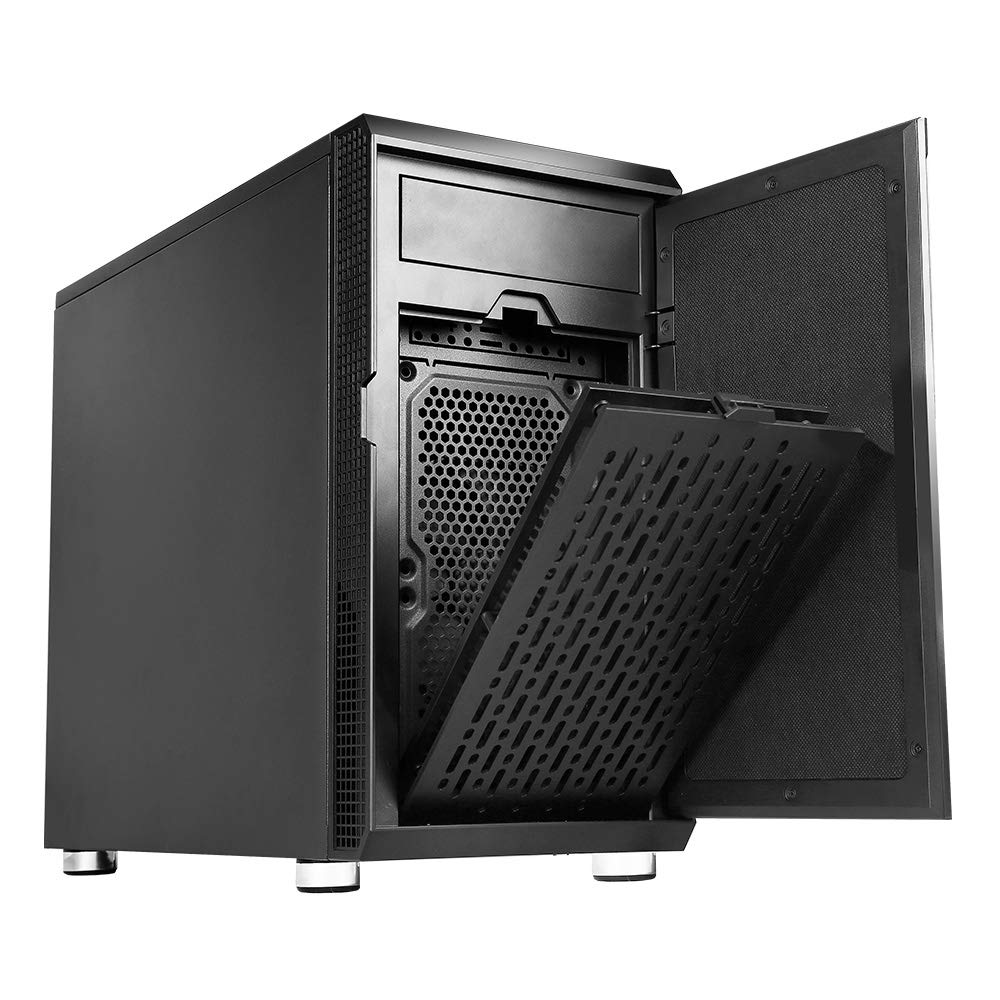 Antec Performance Series P5 Mini Tower Silent PC Computer Case with Sound Dampening Panels, SSD/ODD Support, Pre-Installed 120/140mm Fans, 7 Drive Bays, 360mm VGA Card, Micro-ATX/ITX