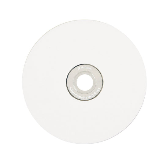 Verbatim DVD-R 4.7GB 16X White Inkjet Printable - 100pk Spindle