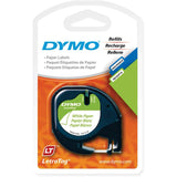 DYMO Labeling Tape, LetraTag Labelers, Plastic, 1/2"x13'