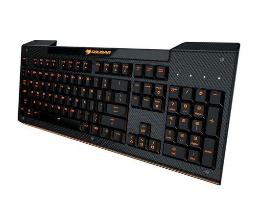 COUGAR KB Aurora Gaming KB w Carbon Fiber-Like Texture and White LED Backlight