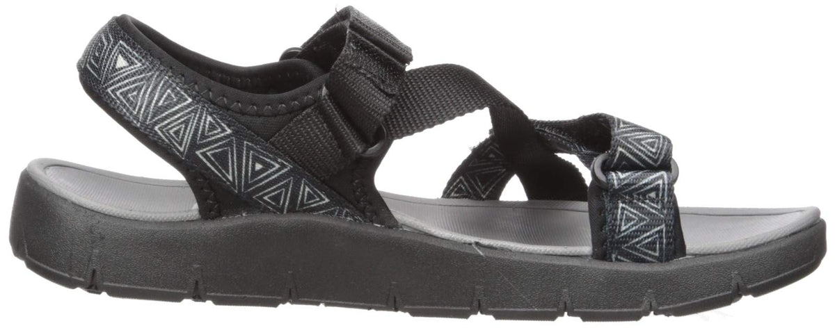 Northside Women's Kenya Sandal, Black/Gray, 7 M US