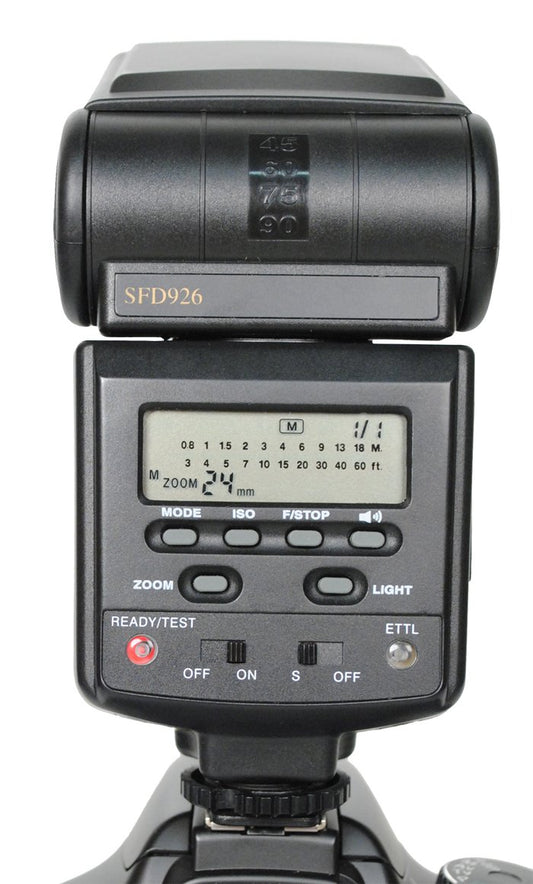 Bower Autofocus Dedicated i-TTL Power Zoom for Nikon D2X/200/3X/40X/50/60/70/80/90/5000/5100/700/7000, Digital SLR Cameras (SFD926N)