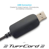 Cyber Acoustics USB Stereo Headset with Headphones and Noise Cancelling Microphone for PCs and Other USB Devices (AC-5008)\