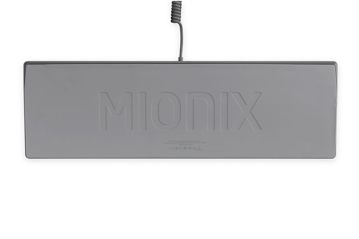 Mionix Wei PC and Mac RGB Mechanical Keyboard Silent-Great for Esports Made for Gamers and Artists-Quite Cherry Mx Red Switches-Durable USB Metal Keyboard Black/Grey-Replaceable Keycaps Pink/Red, Yellow, Blue/Turquise
