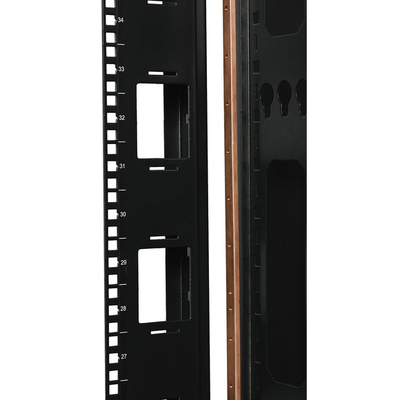 Tripp Lite SRGROUND 42U Rack Enclosure Server Cabinet Copper Bus Grounding Bar (Black)