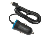 Kensington PowerBolt 2.6A 13W Car Charger with Hardwired Micro USB Cable (K38226WW)