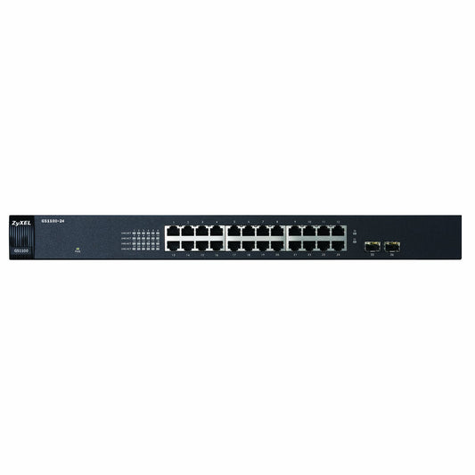 ZyXEL GS1100-24 24PORT Gigabit Rackmount Switch, Black