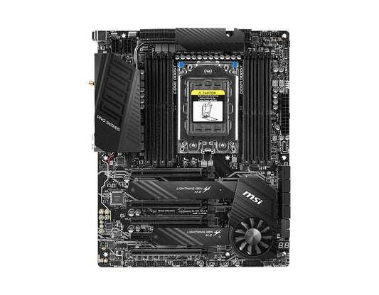 MSI TRX40 PRO WiFi Motherboard (AMD Strx4, PCIe Gen4, M.2, USB3.2 Gen2x2, DDR4, Dual 10G LAN, Wi-Fi 6, ATX)