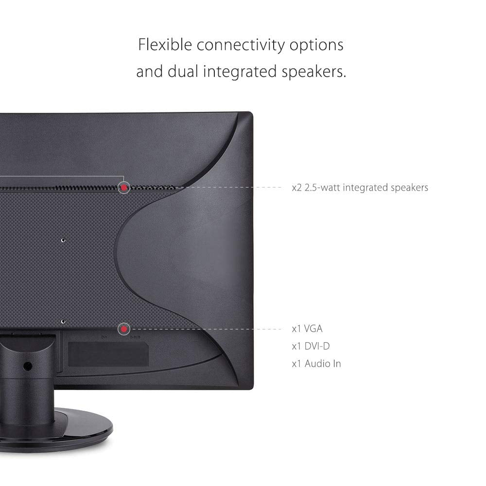 ViewSonic VA2446M-LED 24 Inch Full HD 1080p LED Monitor with DVI and VGA Inputs