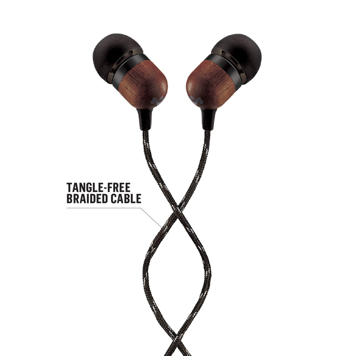 Marley EM-JE041-SB Smile Jamaica in-Ear with Mic, Headphones - Black