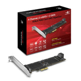Vantec 4 Channel, 2 mSATA+2 SATA 6Gb/s PCIe RAID Card with HyperDuo (UGT-MST644R)
