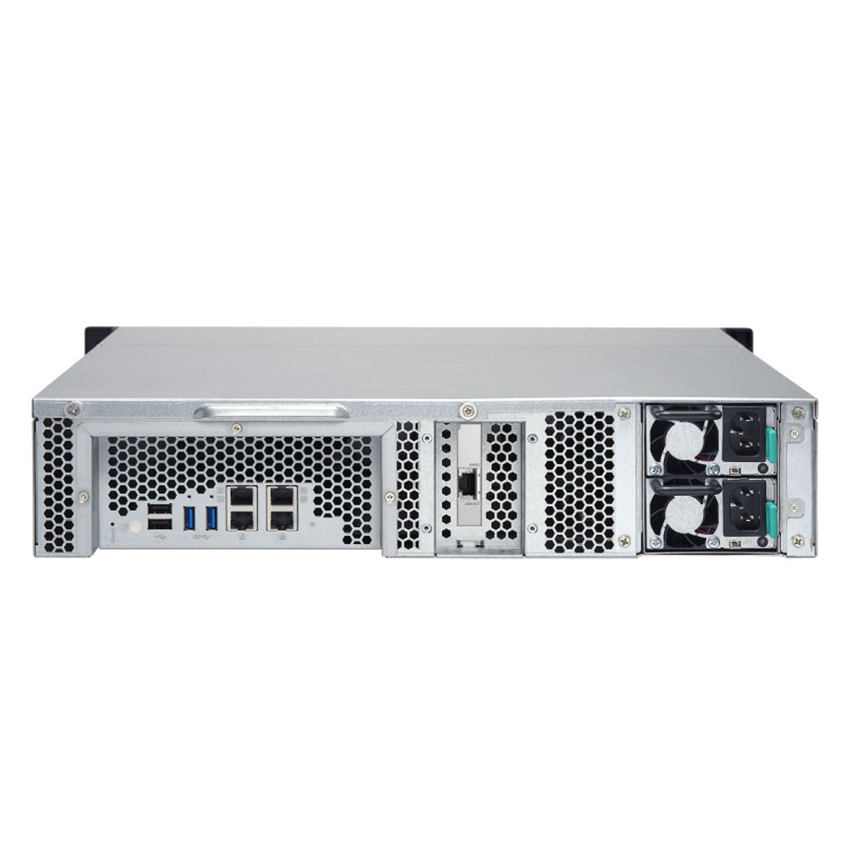 QNAP TS-863XU-RP-4G-US 2U 8-Bay AMD 64bit x86-based NAS and iSCSI/IP-SAN, Quad Core 2.0GHz, 4GB RAM, 4 x 1GbE, 1 x 10GbE (10GBASE-T), Redundant PSU