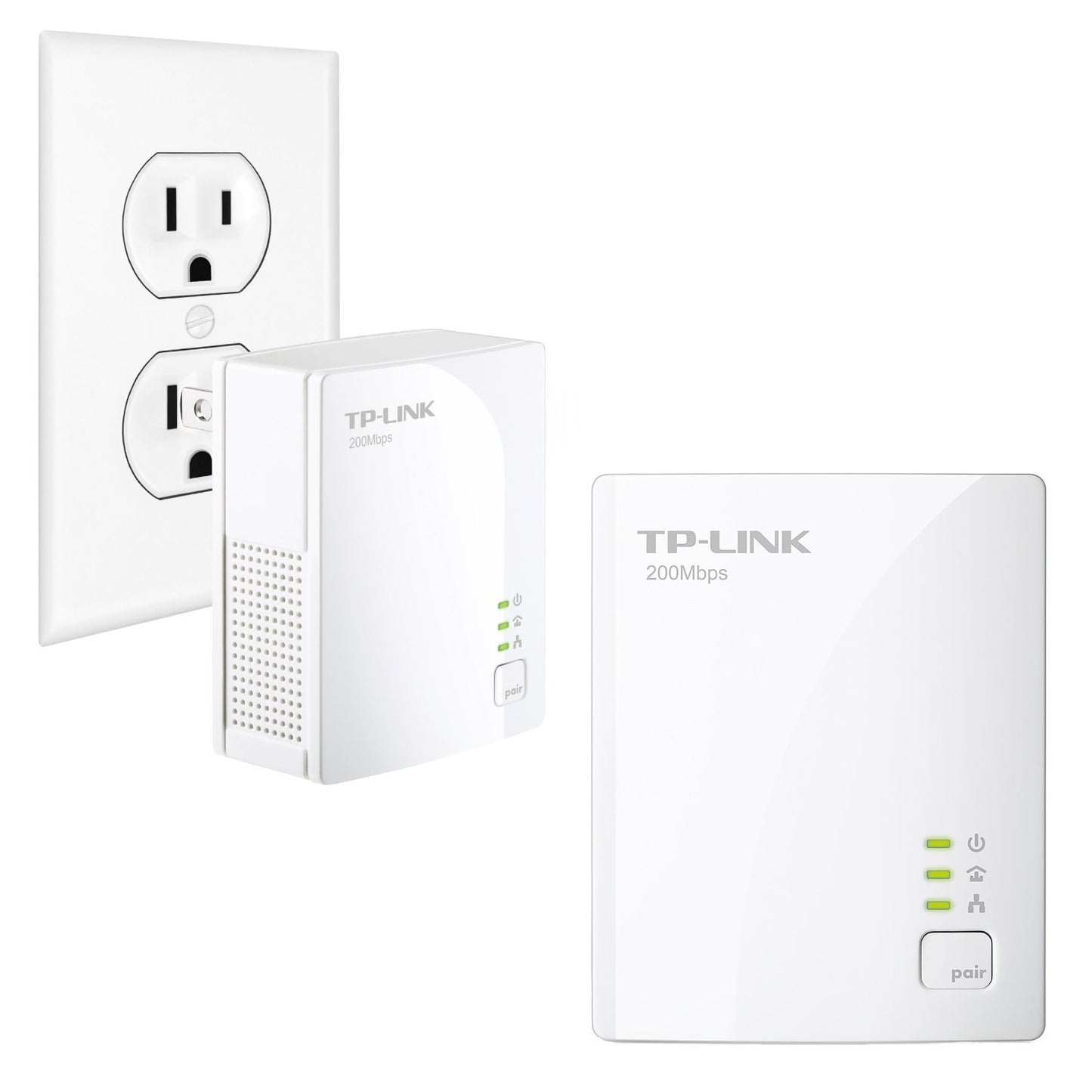 TP-LINK TL-PA2010KIT AV200 Nano Powerline Adapter Starter Kit, up to 200Mbps