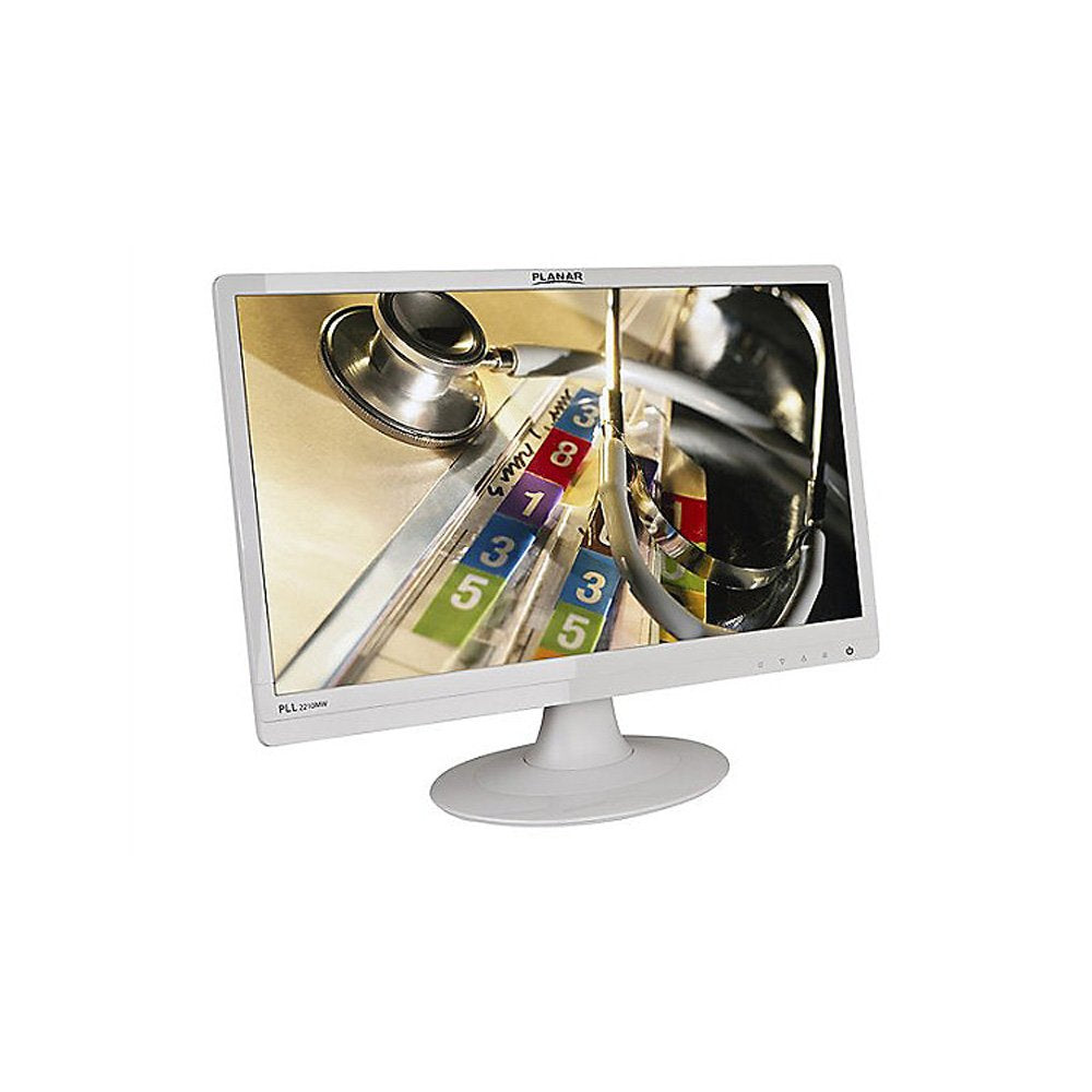 Pll2210mw-Wh 22in White Wide Led with Analog, Dvi-D, Speakers, Dc Power