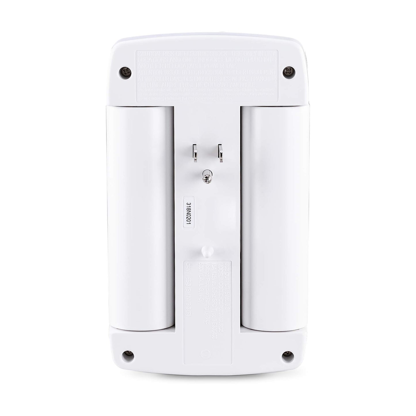 CyberPower CSP600WSURC5 Professional Surge Protector, 900J/125V, 6 Swivel Outlets, 1 USB-C Charge Port, 1 USB-A Charge Port, White Wall Tap