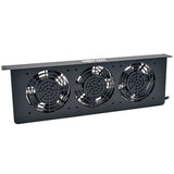 TRIPP LITE Rack Enclosure Server Cabinet 1U Cooling Fan Tray 3 120V High-Performance Fans, Black