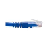 Tripp Lite 1ft Cat6 Right Angled RJ45 GbE M/Blue