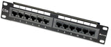 Cat5e Patch Panel - 10, 1u, 12 port