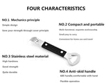 Hisen Multi-Functional Bottle Opener Stainless Steel with Anti-Skid Handle