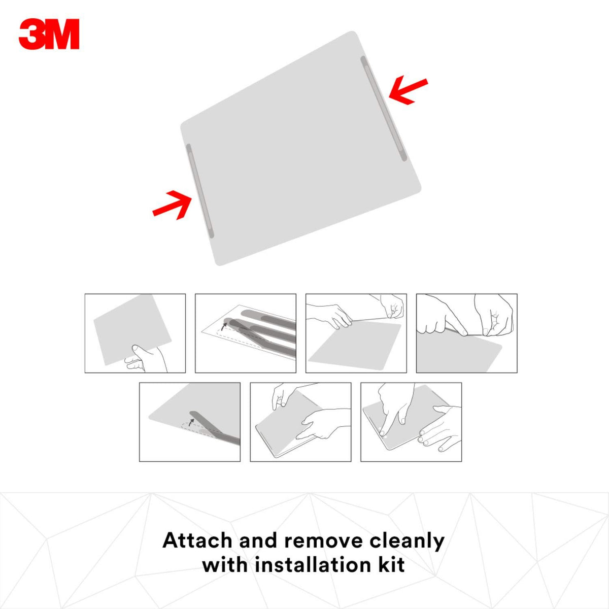 3M Privacy Filters High Clarity for Microsoft Surface Book 2, 15" - HCNMS004