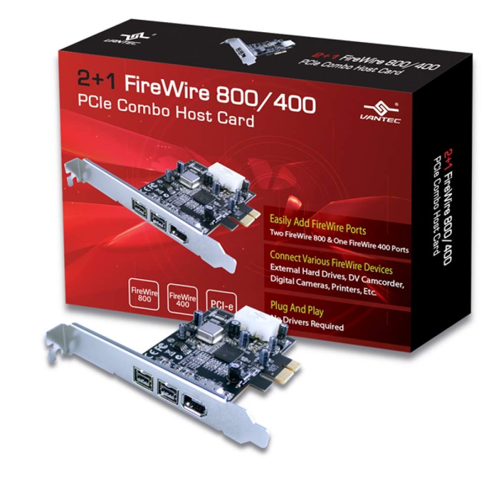 VANTEC 2+1 FIREWIRE 800/400 PCIE Combo H