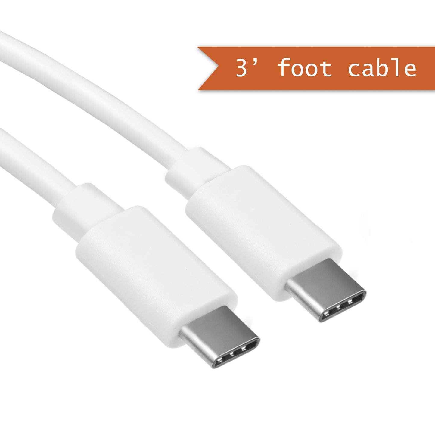 Google USB-C Charging Rapidly Charger for 2nd & 3rd Gen Pixel devices (18W 3A Charger + 3 Foot USB-C, C-C Cable)