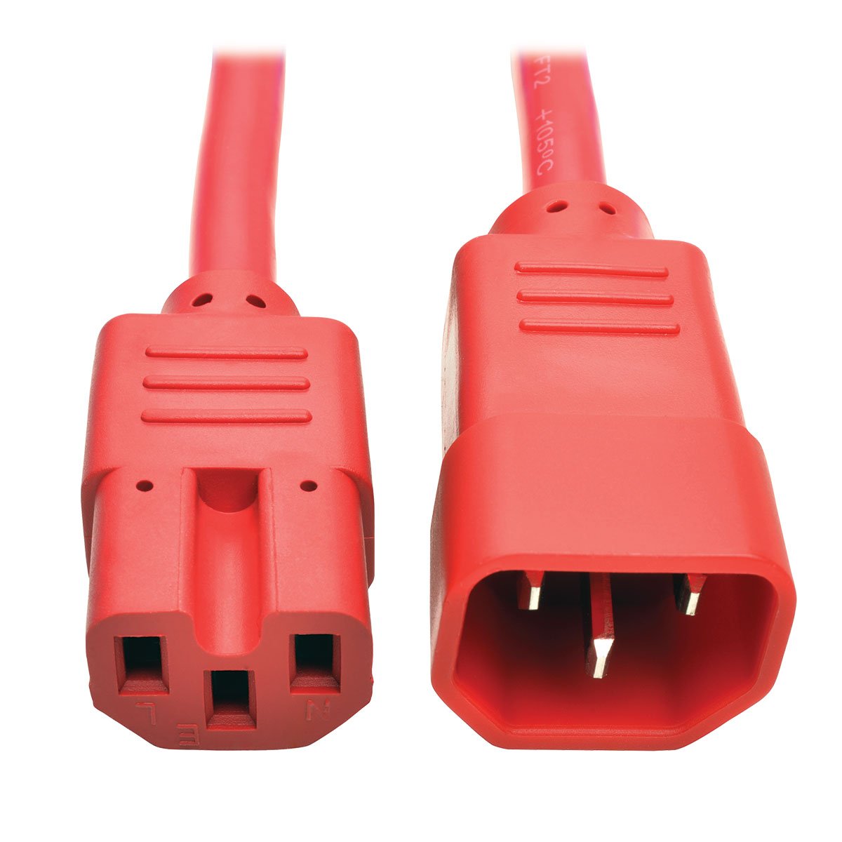 Tripp Lite P018-006-ARD 6' Heavy Duty Power Extension Cord, C14-C15, 15A, 14 AWG, Red