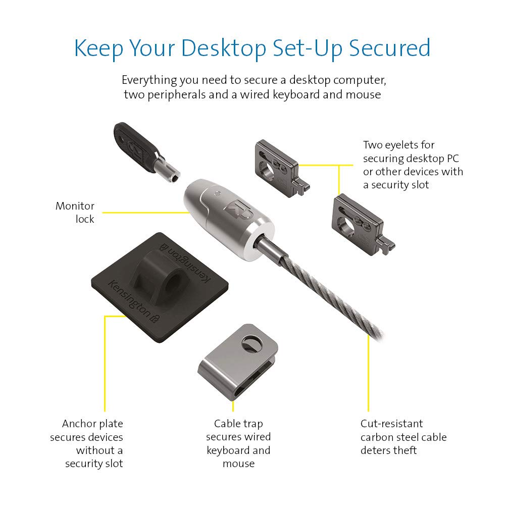 Kensington 64424 Desktop & Peripherals Locking Kit 2.0