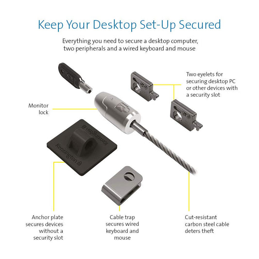 Kensington 64424 Desktop & Peripherals Locking Kit 2.0