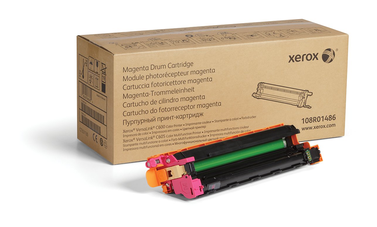 Xerox Genuine Magenta Drum Cartridge 108R01486-40 000 Pages for Use in Versalink C600/C605 Toner