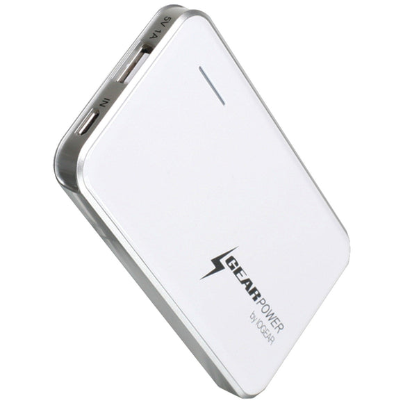 IOGEAR GearPower 2400mAh Capacity Mobile Power Station for Smartphones/Mobile Devices, White GMP2K