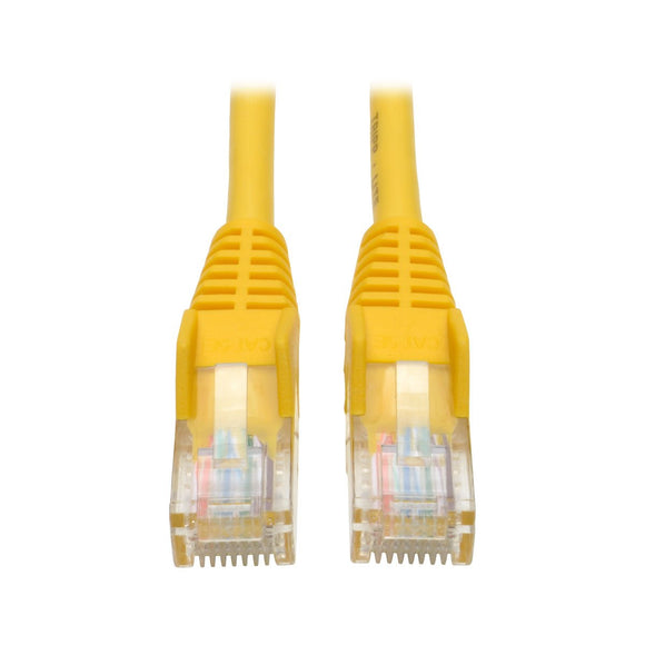 Cat5e 350mhz Snagless Molded Patch Cable (Rj45 M/M) - Yellow, 1-Ft.