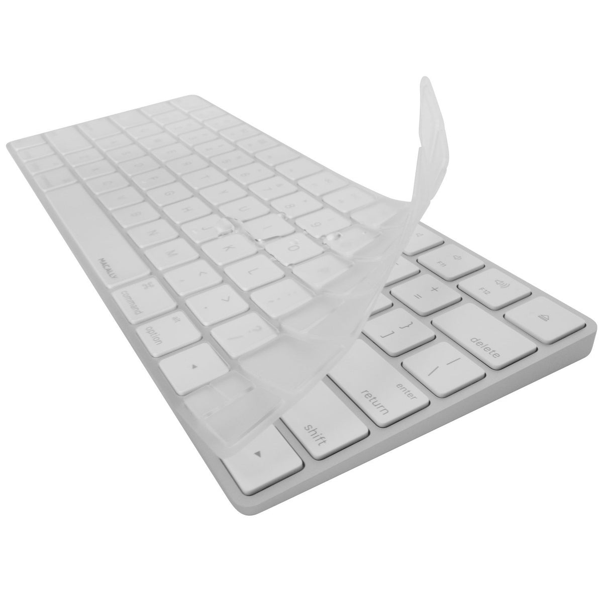 Macally Keyboard Cover Skin for Apple Wireless Magic Keyboard Ultra Thin Clear Soft TPU Type Dust Proof Protector