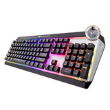 Cougar Attack X3 Mechanical Gaming Keyboard Cherry MX Brown - RGB LED Backlight - Full Macro System & N-Key Rollover for Unlimited Accuracy- Aluminium Structure