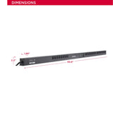 CyberPower PDU81101 Switched Metered-by-Outlet PDU, 100-120V/20A, 24 Outlets, 0U Rackmount