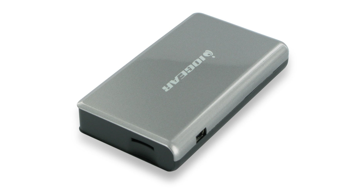 IOGEAR 56-in-1 USB 2.0 Pocket Flash Memory Card Reader/Writer GFR281 (Silver)