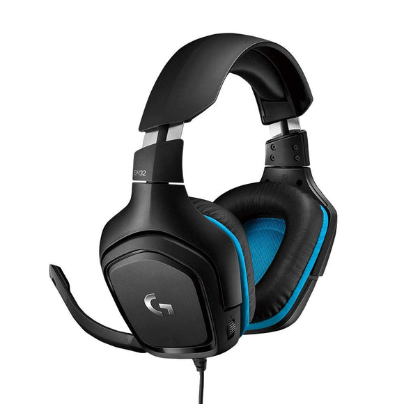Logitech G432 DTS:X 7.1 Surround Sound Wired PC Gaming Headset (Leatherette)