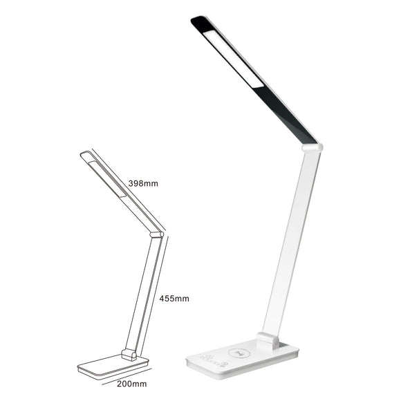 ROYAL SOVEREIGN RDL-130U-QI Dual Pivot LED Desk Lamp
