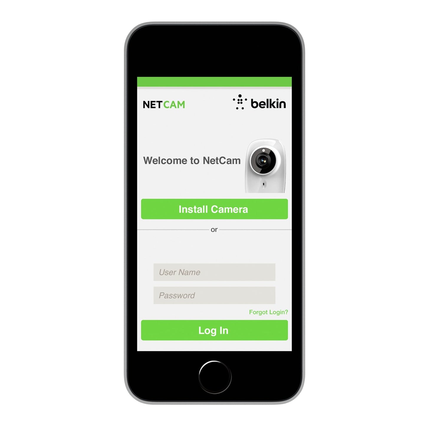 Belkin NetCam Wireless IP Camera for Tablet and Smartphone with Night Vision and Digital Audio